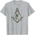 Masonic Square Compass Master Mason Camo - Freemason T-Shirt T-Shirt - FUKAMASONIC