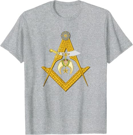 Masonic Square and Compasses Shriners Dad Father's Day T-Shirt - FUKAMASONIC