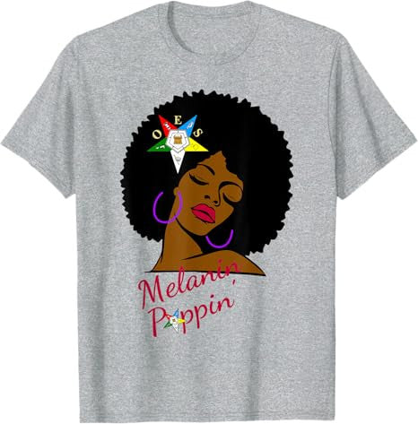 OES Melanin Sister Afro of the Eastern Star Thanksgiving T-Shirt - FUKAMASONIC