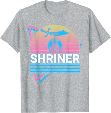 Shriner Retro Freemason Masonic Mystic Shrine T-Shirt - FUKAMASONIC