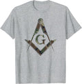 Masonic Camo Square and Compass - Freemason T-Shirt T-Shirt - FUKAMASONIC