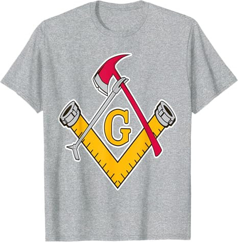 Masonic Firefighter Tools T-Shirt - FUKAMASONIC