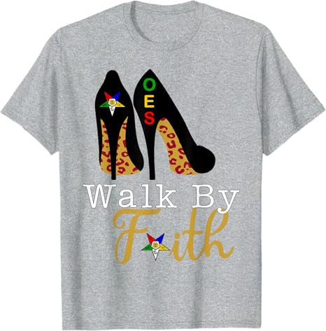 OES High Heels Platform Leopard Sisters Star Walk By Faith T-Shirt - FUKAMASONIC