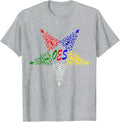OES Leaves Pattern Colors the Eastern Star Thanksgiving T-Shirt - FUKAMASONIC