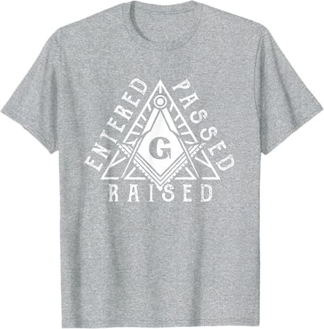 Masonic Square And Compasses Design T-Shirt - FUKAMASONIC
