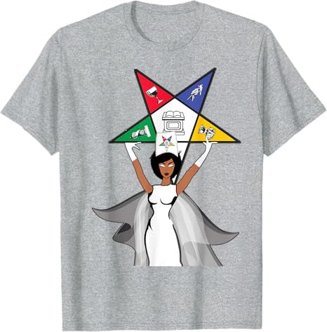 Order Of The Eastern Star OES Diva Fatal Sistar of Color T-Shirt - FUKAMASONIC