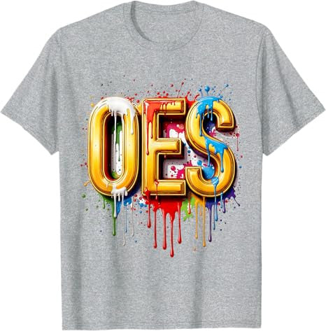 OES WaterColor Dripping water paint Order the Eastern Star T-Shirt - FUKAMASONIC