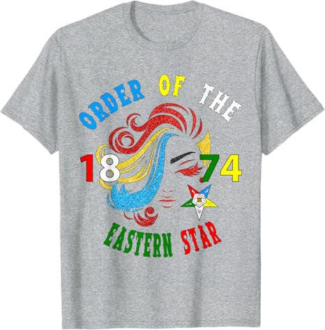 OES 1874 Sister Lady Hair Color of the Eastern Star T-Shirt - FUKAMASONIC