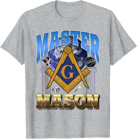 Masonic Pillars Master Mason Lodge Freemason Ring Trowel Bro T-Shirt - FUKAMASONIC
