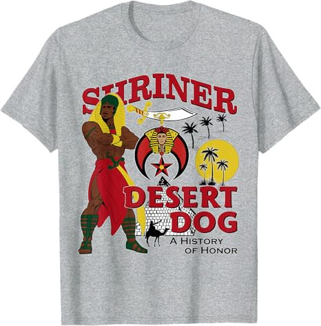 Shriner Desert Dog A History Of Honor Masonic Christmas T-Shirt - FUKAMASONIC
