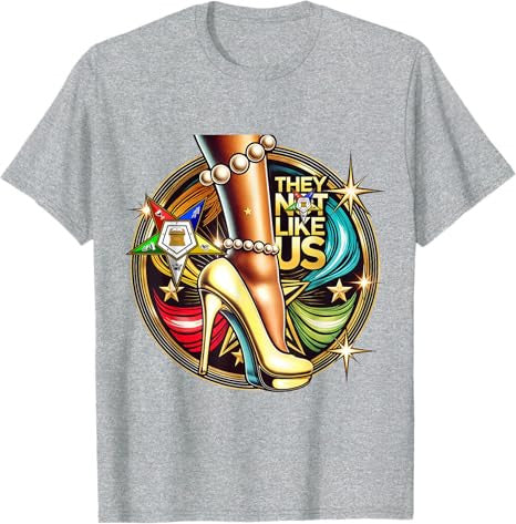 They Ain't Us OES Pearl High Heels Platform Yellow Sisters T-Shirt - FUKAMASONIC