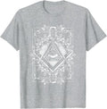 Freemason All seeing Eye The Masonic Square Compasses T-Shirt - FUKAMASONIC