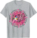 OES Fight Faith Hope Love Support Breast Cancer Awareness T-Shirt - FUKAMASONIC