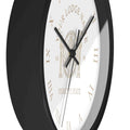 Customized Masonic Symbol Mason Globe Pillars Wall Clock, Freemason Lodge Gift - FUKAMASONIC