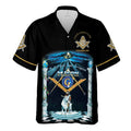 Customize Name Riding The Goat F&AM Prince Hall Mason Hawaiian Shirt S-5XL - FUKAMASONIC