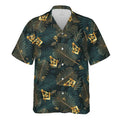 Customize Masonic Master Mason Tropical Palm Leafs Hawaiian Shirt S-5XL - FUKAMASONIC