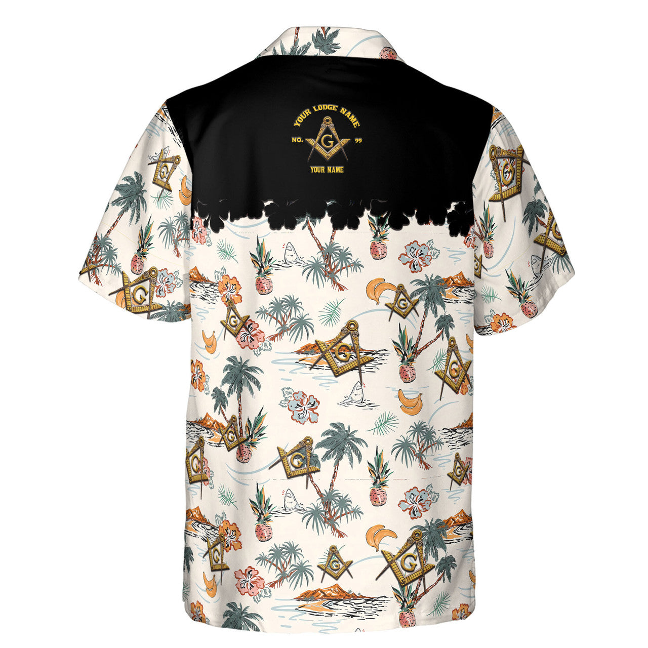 Personalized Masonic Master Mason Tropical Pattern Hawaiian Shirt S-5XL - FUKAMASONIC