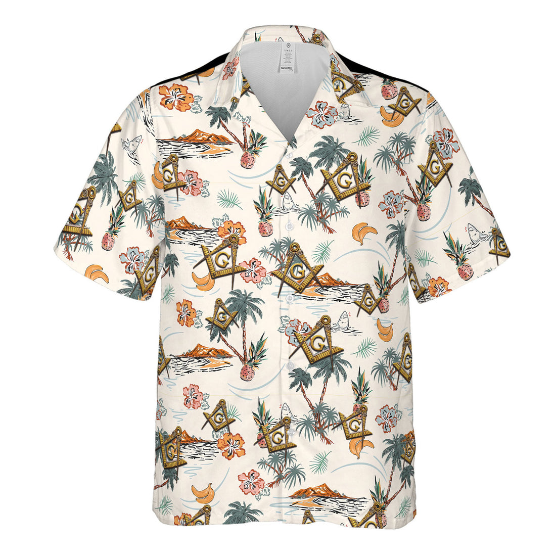 Personalized Masonic Master Mason Tropical Pattern Hawaiian Shirt S-5XL - FUKAMASONIC