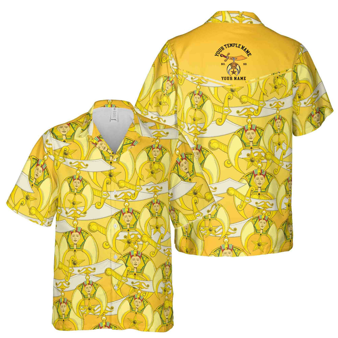 Customized Temple Mason Noble Shriners Hawaiian Shirt S-5XL - FUKAMASONIC