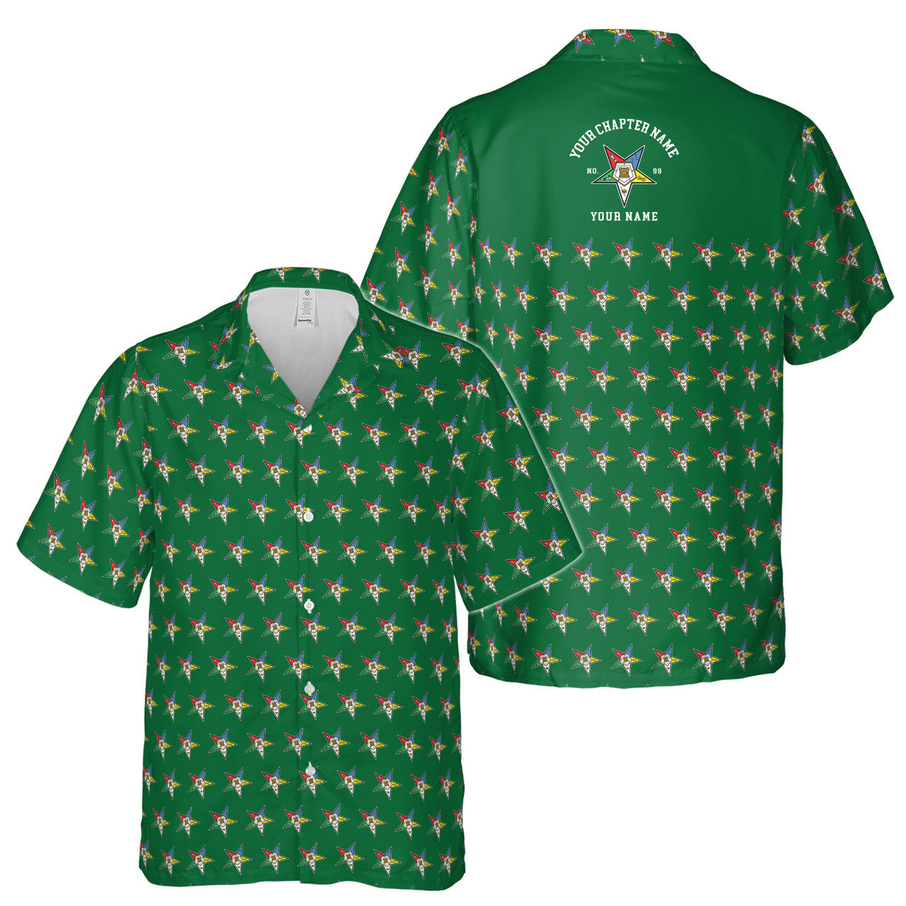 Custom OES Order of The Eastern Star Masonic Multi-color Hawaiian Shirt S-5XL - FUKAMASONIC
