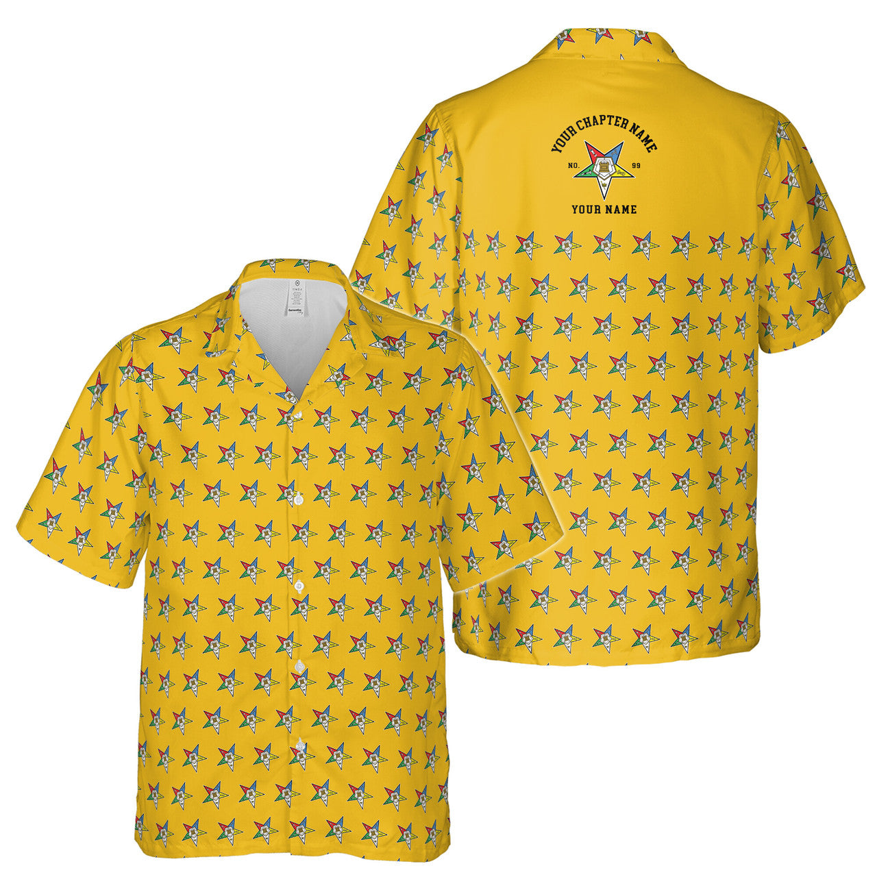 Custom OES Order of The Eastern Star Masonic Multi-color Hawaiian Shirt S-5XL - FUKAMASONIC