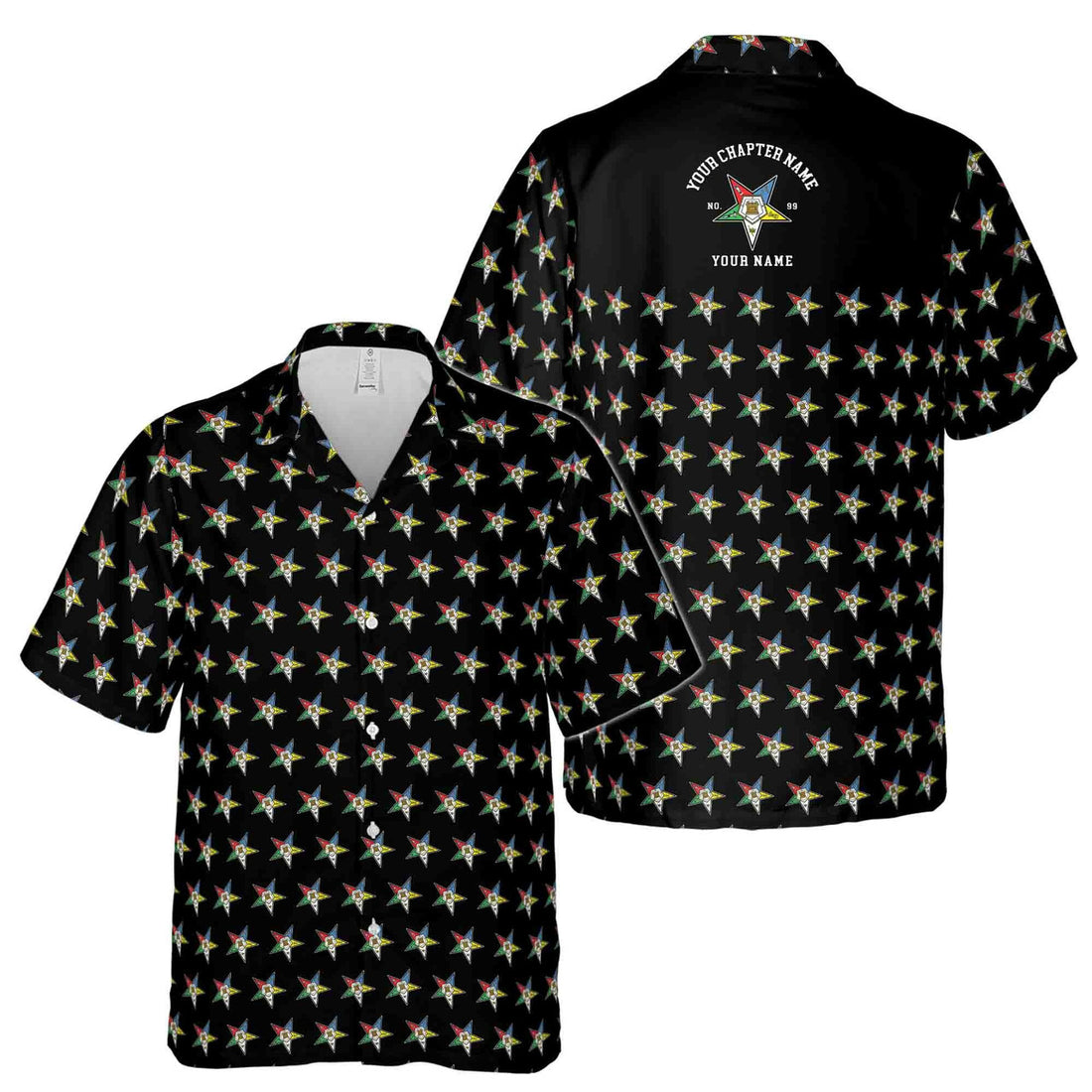 Custom OES Order of The Eastern Star Masonic Multi-color Hawaiian Shirt S-5XL - FUKAMASONIC