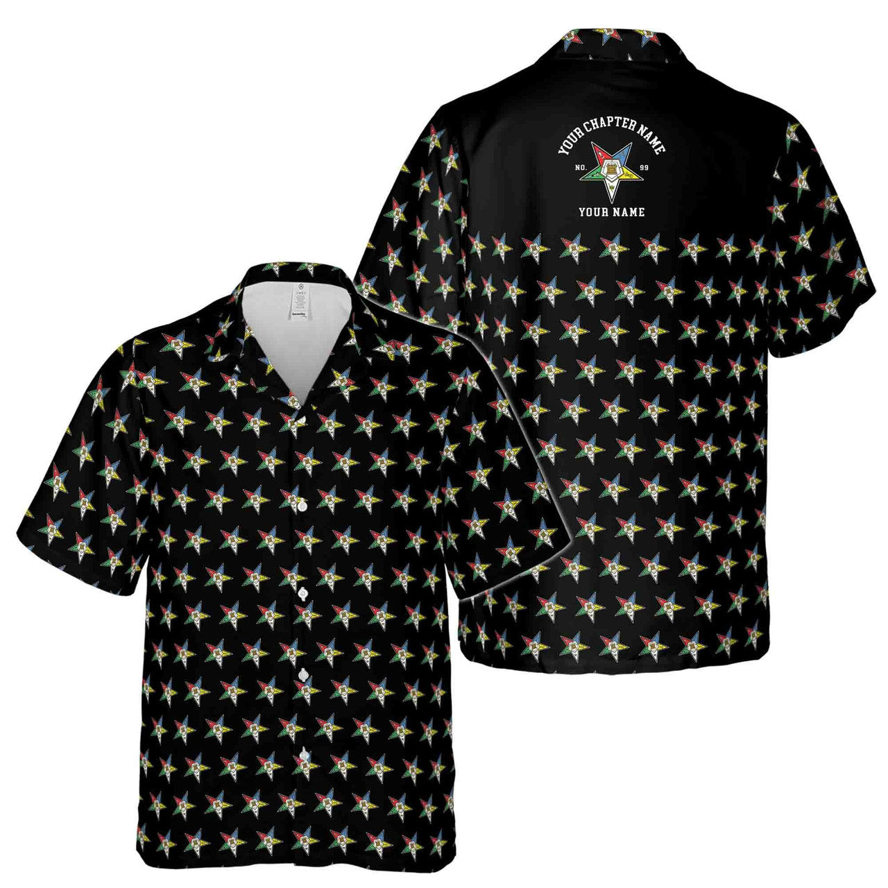 Custom OES Order of The Eastern Star Masonic Multi-color Hawaiian Shirt S-5XL - FUKAMASONIC