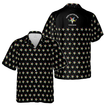 Custom OES Order of The Eastern Star Masonic Multi-color Hawaiian Shirt S-5XL - FUKAMASONIC