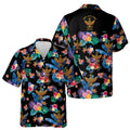 Customized Scottish Rite 33 Colorful Palm Leaf Hawaiian Shirt S-5XL - FUKAMASONIC