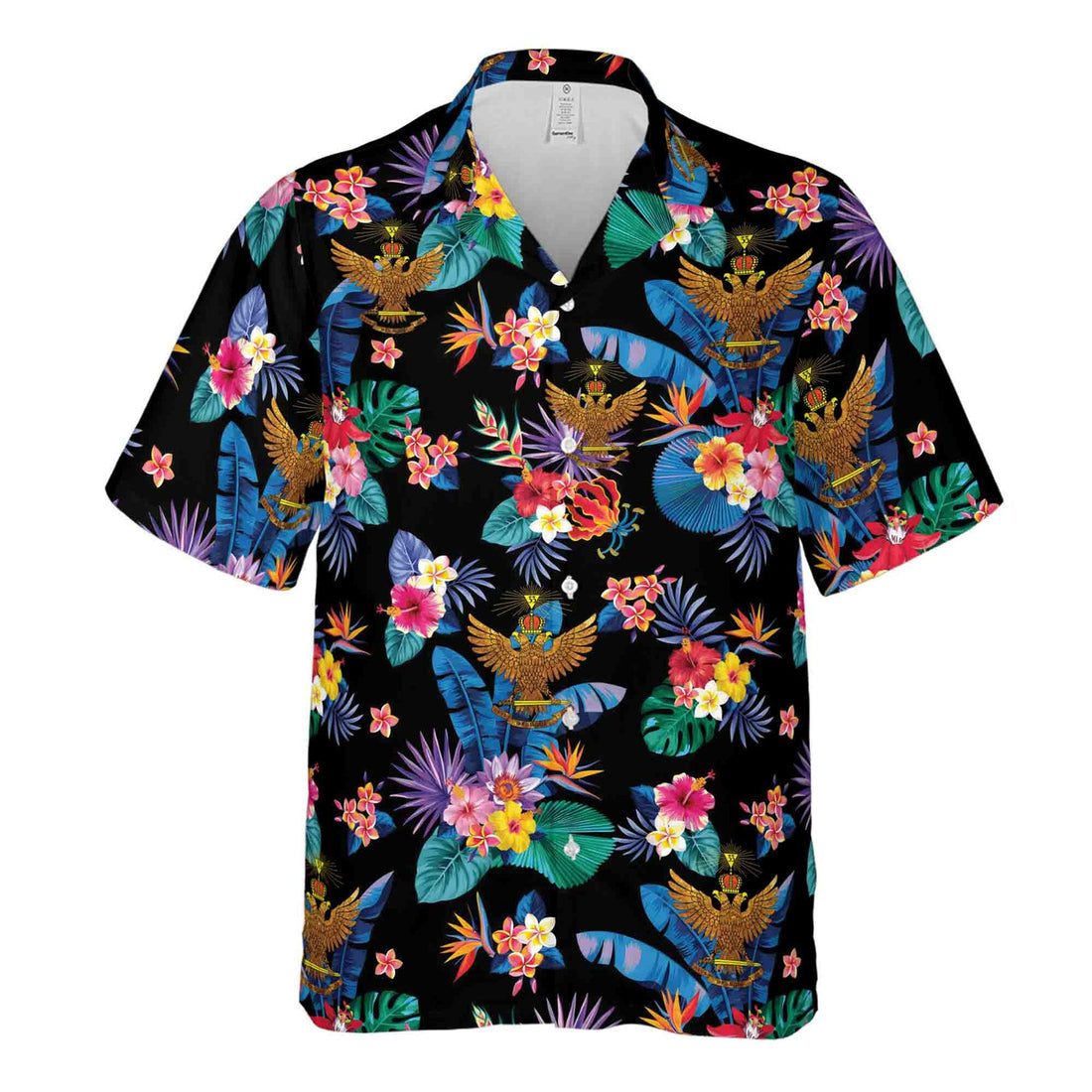 Customized Scottish Rite 33 Colorful Palm Leaf Hawaiian Shirt S-5XL - FUKAMASONIC