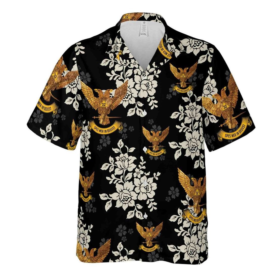 Customized Scottish Rite 32 Tropical Floral Hawaiian Shirt S-5XL - FUKAMASONIC