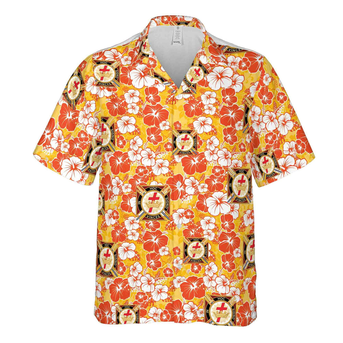 Customized Knights Templar Commandery Masonry Floral Hawaiian Shirt S-5XL - FUKAMASONIC