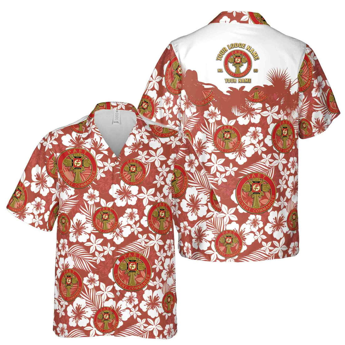 Custom York Rite Past Eminent Commander Masonry Hawaiian Shirt S-5XL - FUKAMASONIC