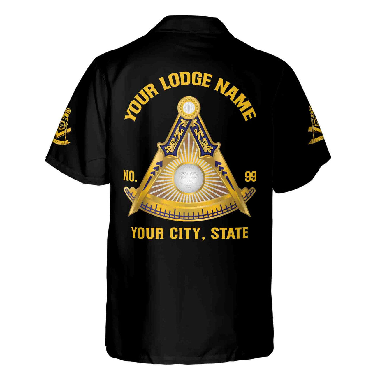 Customized Freemasonry Past Master Masonic Hawaiian Shirt S-5XL - FUKAMASONIC
