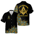 Customized Blue Lodge Master Mason Mansonic Hawaiian Shirt S-5XL - FUKAMASONIC