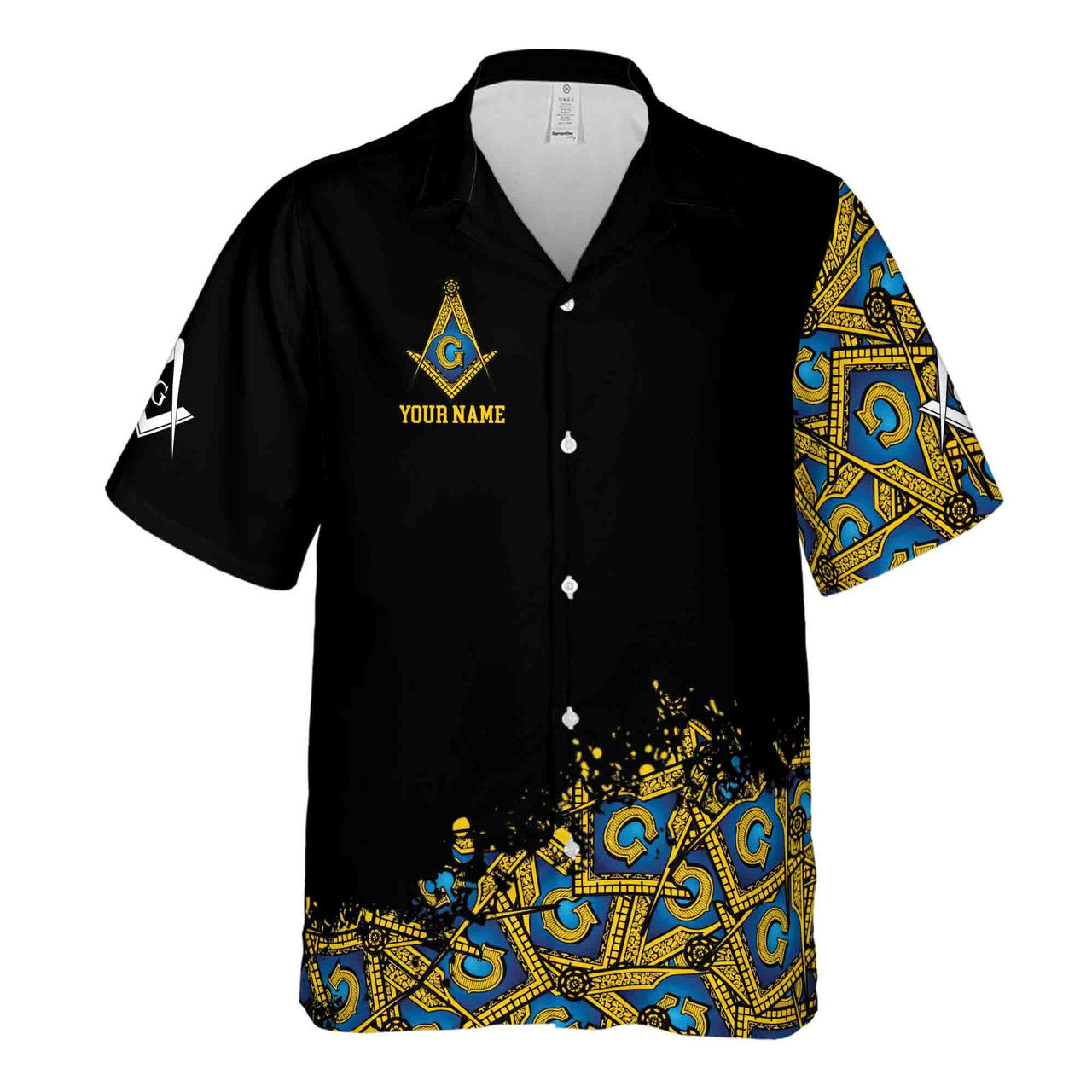 Customized Blue Lodge Master Mason Mansonic Hawaiian Shirt S-5XL - FUKAMASONIC