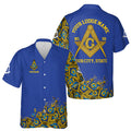 Customized Blue Lodge Master Mason Mansonic Hawaiian Shirt S-5XL - FUKAMASONIC
