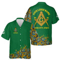 Customized Blue Lodge Master Mason Mansonic Hawaiian Shirt S-5XL - FUKAMASONIC