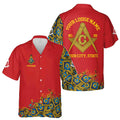 Customized Blue Lodge Master Mason Mansonic Hawaiian Shirt S-5XL - FUKAMASONIC