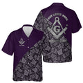 Customized Masonry Master Mason Multi-color Hawaiian Shirt S-5XL - FUKAMASONIC