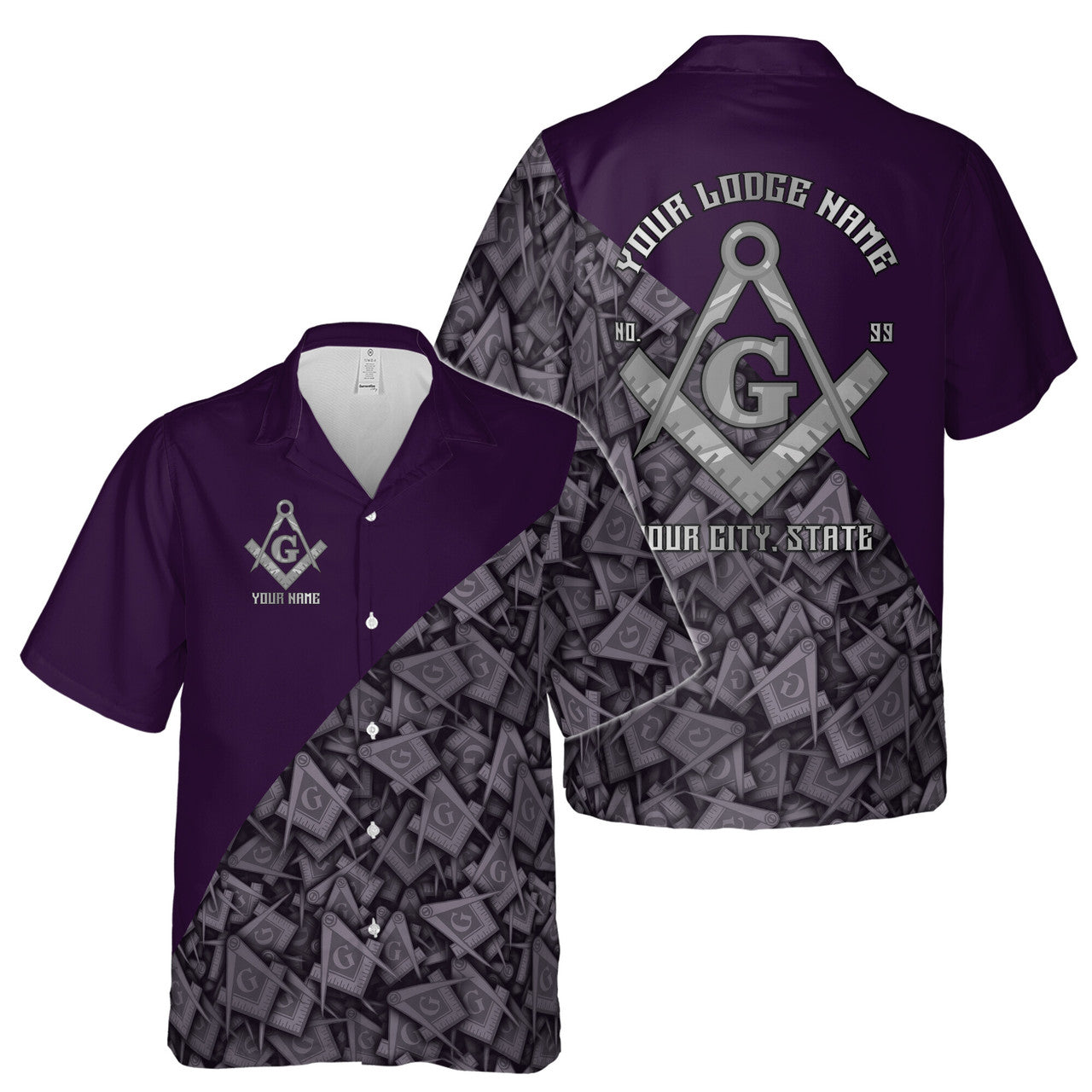 Customized Masonry Master Mason Multi-color Hawaiian Shirt S-5XL - FUKAMASONIC