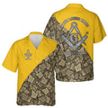 Customized Masonry Master Mason Multi-color Hawaiian Shirt S-5XL - FUKAMASONIC