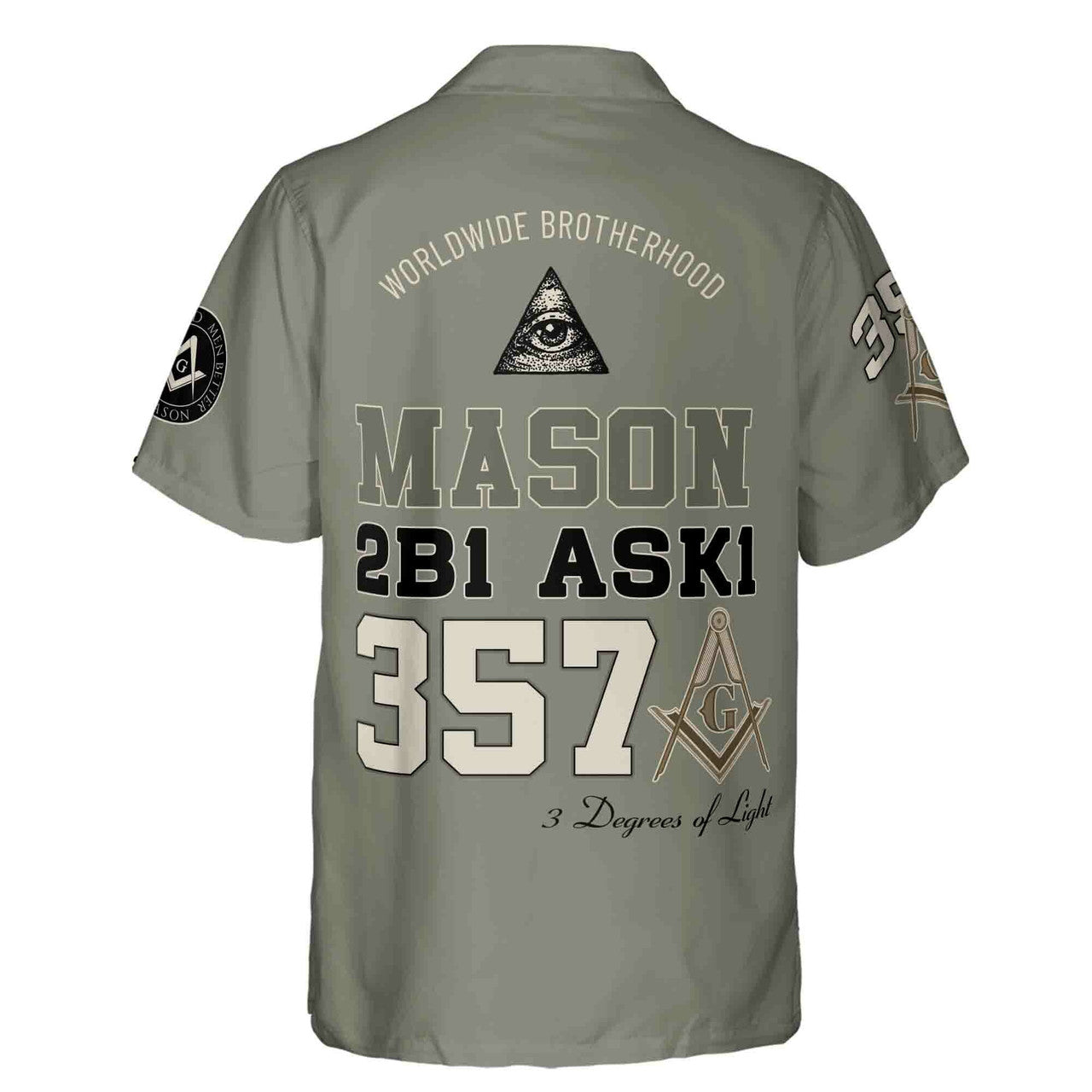 Customized Name Mason Making Good Man Better 357 Hawaiian Shirt S-5XL - FUKAMASONIC