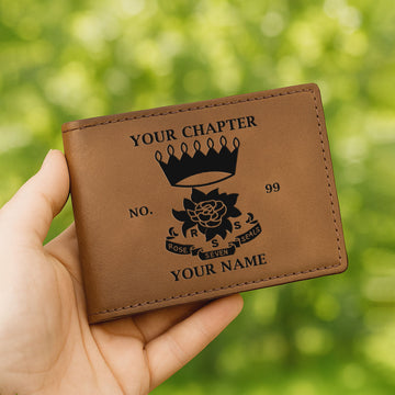 Customized Rose Of Seven Seals Leatherette Bifold Wallet
