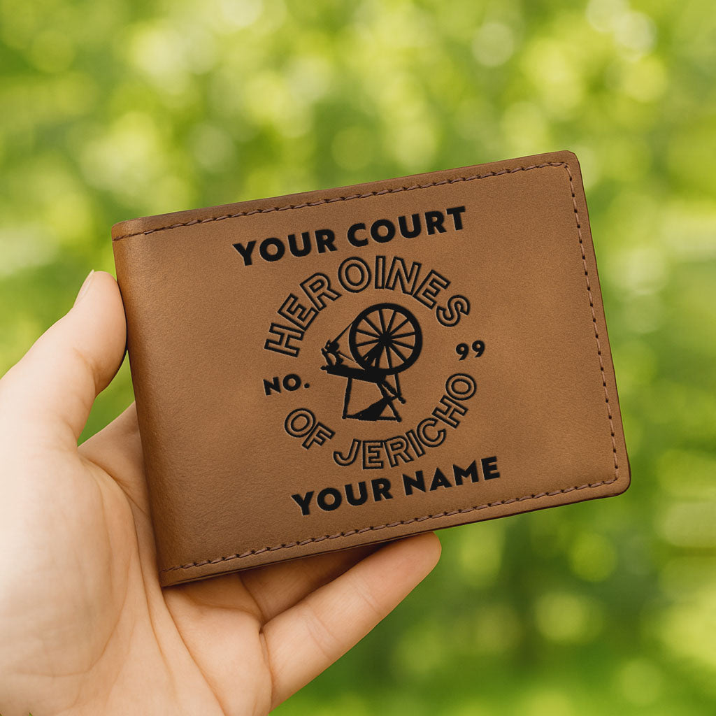 Customized Heroines Of Jericho Leatherette Bifold Wallet