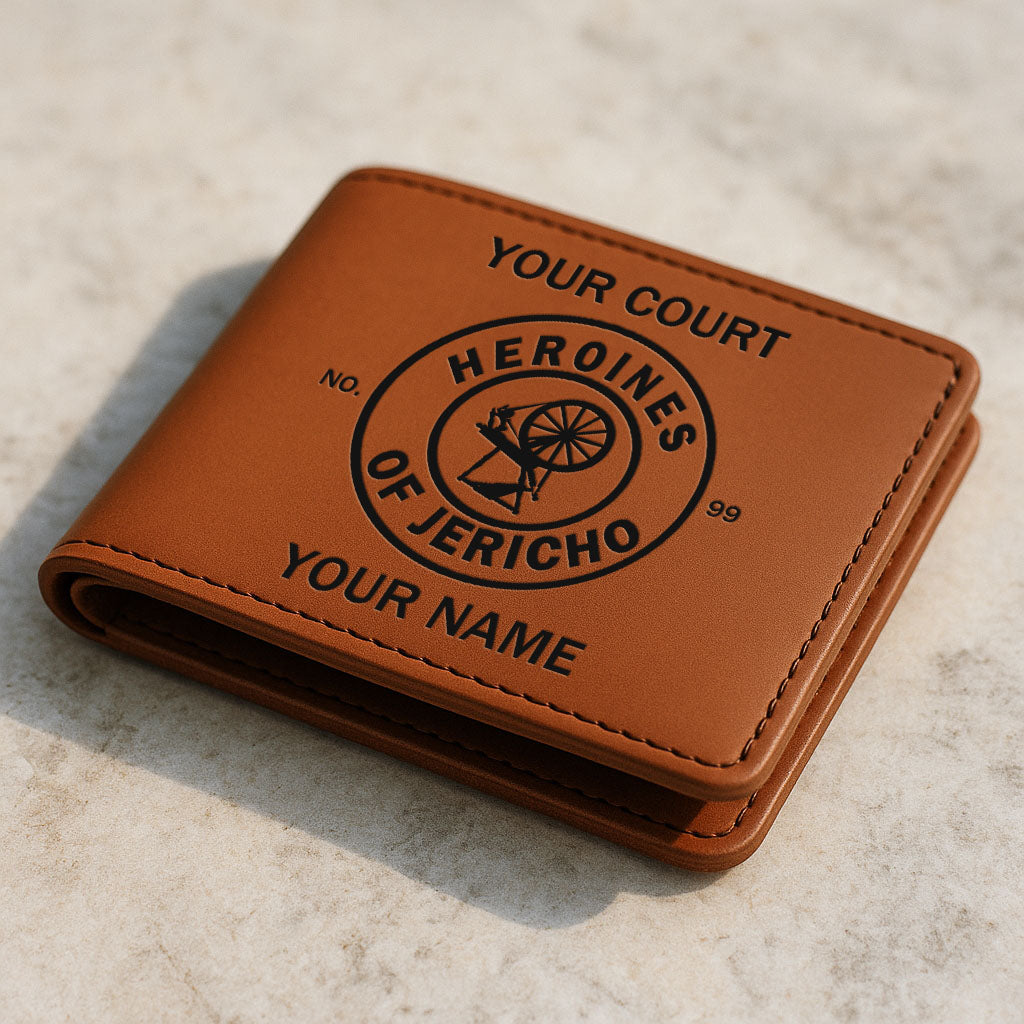 Customized Heroines Of Jericho Circle Symbol Leatherette Bifold Wallet