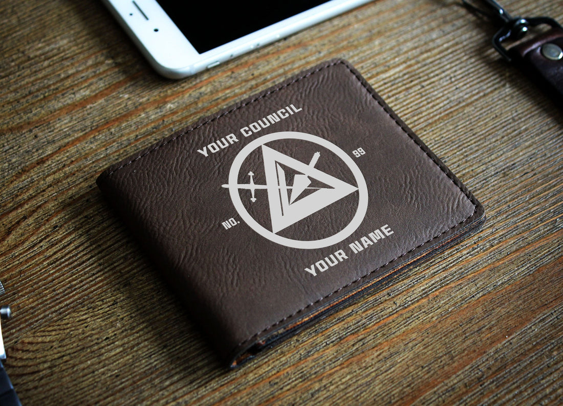 Customized Council The Cryptic Masonry Symbol Leatherette Bifold Wallet