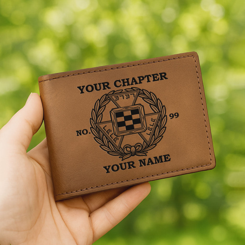 Customized Royal Arch Past Grand High Priest Symbol Leatherette Bifold Wallet