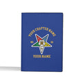 Customize Name OES Order Of The Eastern Star Leather Passport Holder - FUKAMASONIC