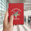 Customize Name OES Order Of The Eastern Star Leather Passport Holder - FUKAMASONIC